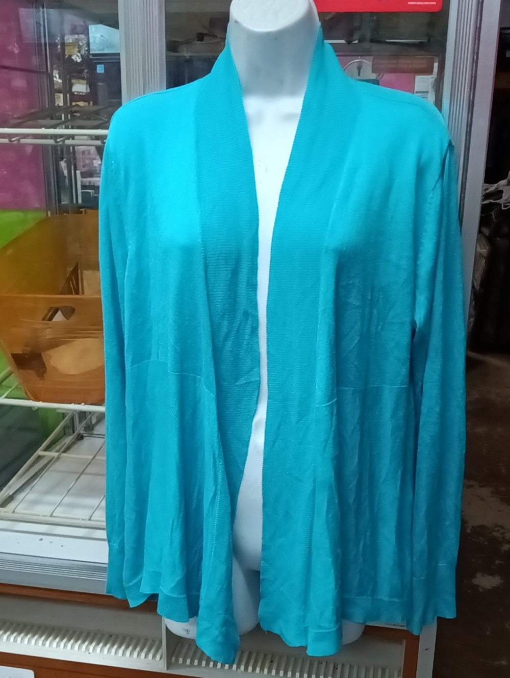 Liz Claiborne Teal Knit Sweater Top